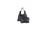 Black 2-in-1 handbag and shoulderbag 